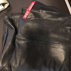 Spanx faux leather leggings